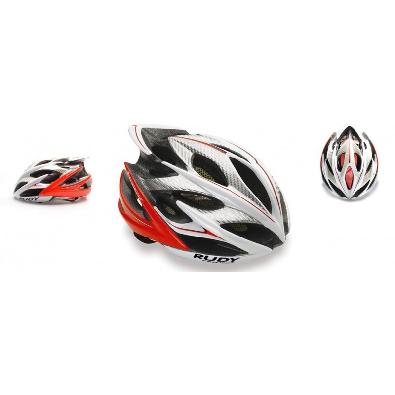 Велошлем Rudy Windmax White/Red Fluo Shiny